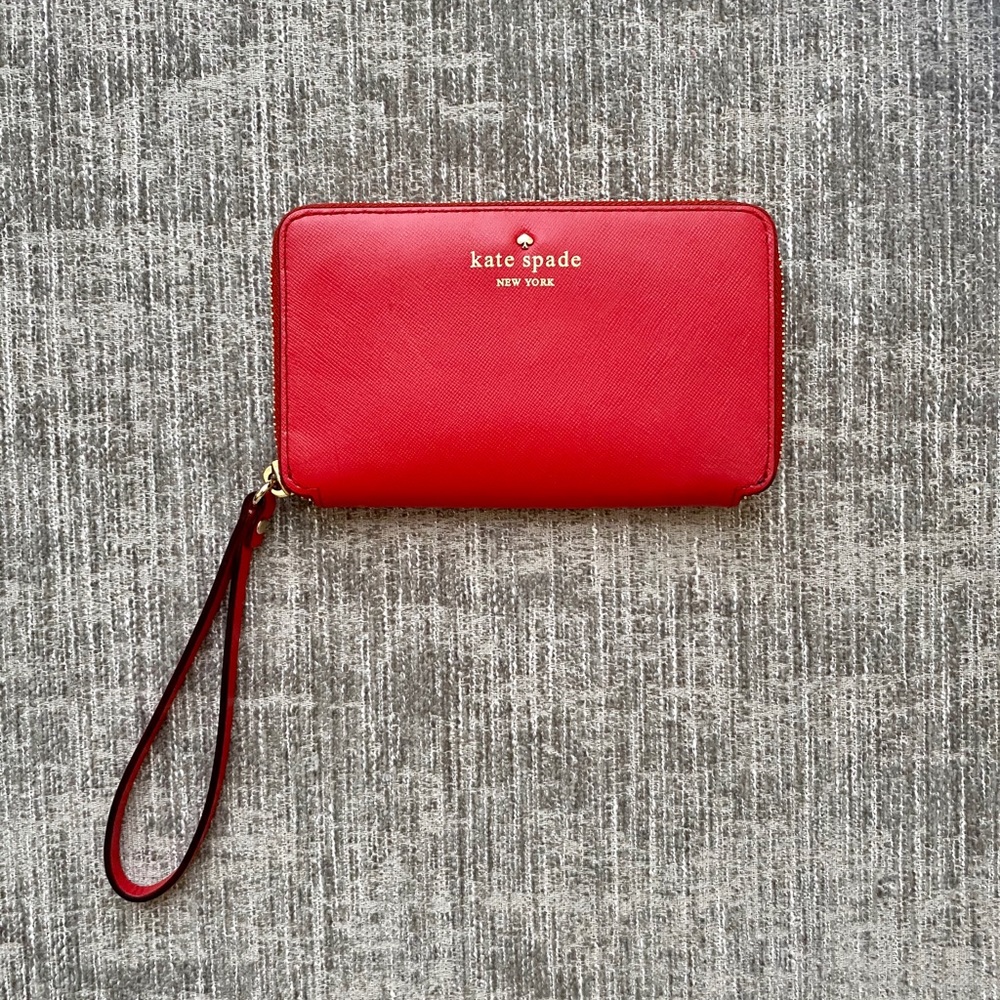 Kate Spade Leather Tech Wristlet